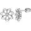 SOFIA strieborné náušnice kvety AEAE9720Z/R-SC