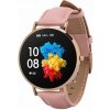 Smart hodinky GARETT Verona Zlato-ružové s koženým remienkom