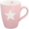 Krasilnikoff Porcelánový hrnček Pink stars - 330 ml