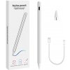 AppleMix Stylus/aktívne pero pre Apple iPhone/iPad - univerzálne - dobíjateľné cez USB-C - biele