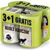 Pet Republic Sada Chicken 3+1 ZDARMA - Mokré krmivo pre mačky - 400 g