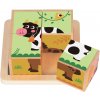 2Kids Toys Dřevěné kostky Farma 2