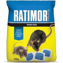 RATIMOR Brodifacoum fresh bait, na myši a potkany 150 g mäkká