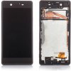 Sony Xperia X čierny OEM LCD displej s dotykom a rámom, predný panel