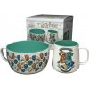 CurePink Keramický set Harry Potter Erby Bradavických kolejí misky hrnku 385 ml BS0039 858 ml