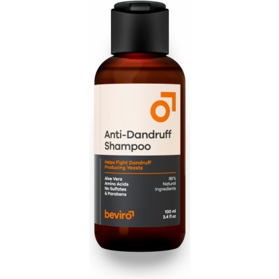 Prírodný šampón pre mužov proti lupinám Beviro Anti-Dandruff Shampoo - 100 ml (BV318)