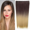 Clip in vlasy - 60 cm dlhý pás vlasov - ombre štýl - odtieň 4 T 24 - odtieň 4 T 24
