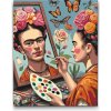 Vymalujsisam.sk Maľovanie podľa čísiel - Obraz Fridy Kahlo Veľkosť: 30x40cm, Rám: Na kartónovej doske