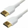 STARTECH Cable - White High Speed HDMI Cable 1m, STARTECH Cable - White High Speed HDMI Cable 1m - RHDMM1MPW