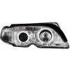 predné svetlá BMW 3 E46 sedan 7er-Look 01-04 LED Angel Eyes chróm