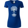Narodeninový strom 50 - Dámske tričko z organickej bavlny Origin (GOTS) - XL ( Kráľovská modrá )