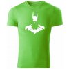 T-ričko Batman pánske tričko Farba trička: Jablkovozelená, Farba potlače: Biela, Veľkosť: S