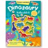 Plstené samolepky – Dinosaury – kniha aktivít