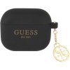 Guess 4G Charm silikónový obal pre AirPods 3 - čierny 3666339039172 - možnosť vrátiť tovar ZADARMO do 30tich dní