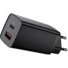 BASEUS 56711 BASEUS GaN2 Lite GaN 65W Rýchlonabíjačka USB + USB Typ-C čierna