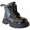 Zateplené trekové topánky čierne, veľkosť 32 P5-229