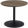 Muuto Odkládací stolík Soft Side Table Ø48 x 40 cm, solid smoked oak / black