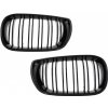 KITT Central Kidney Grilles suitable for BMW 3 Series E46 Facelift (10.2001-2005) Double Stripe M Design Piano Black