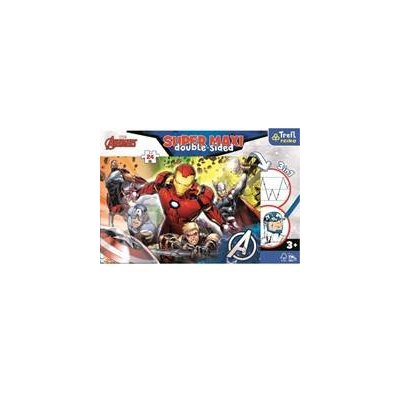 Trefl Obojstranné Avengers SUPER MAXI 24 dielov