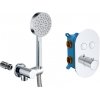 MEREO Mereo Vaňový set s termostatickou podomietkovou tlačidlovou batériou - 2-cestná + sprchový set CB60106TB5