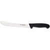Mäsiarsky nôž guľkový Giesser Messer čierny drážkovaný - farba čierna veľkosť 21cm
