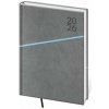 Diár 2026 denný A5 Grife - šedo/modrá