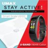 UMAX Stay Active! / múdra osobná váha UMAX Smart Scale US10C + Chytrý náramok U-Band 116HR