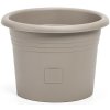 Plastia Samozavlažovací kvetináč Narza taupe pr. 30 cm