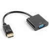 LAE Lanberg AD-0002-BK káblový adaptér 0,2 m VGA (D-Sub) DisplayPort Čierna