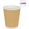 PAPIEROVÉ POHÁRE 500 KS 8OZ 200ML HNEDÉ
