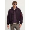 Bunda Alpha Industries pánsky, fialová farba, zimná