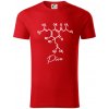 Barová chémia - pivo - Tričko z organickej bavlny - 2XL ( Červená )