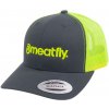 Šiltovka Meatfly Logo Trucker sivá/limetková One Size