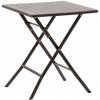 Garden Line Skladací cateringový stôl PEGGY 61,5 cm hnedý