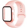 Bomba 3v1 Ochranné púzdro + Silikonový remienok pre Apple Watch Farba: Ružová, Veľkosť Apple Watch: 42MM