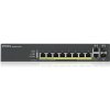 ZyXEL GS2220-10HP,EU region,8-port GbE L2 PoE Switch with GbE Uplink (1 year NCC Pro pack license bundled) GS2220-10HP-EU0101F
