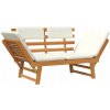 Lavica s operadlom, drevo 190 x 68 cm
