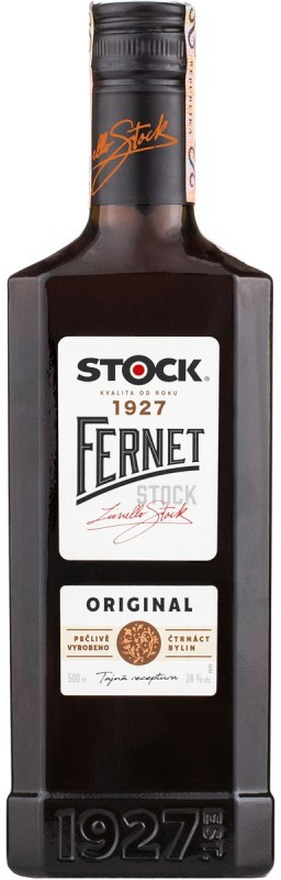 Fernet Stock 38% 0,7 l (čistá fľaša)