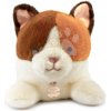 Plyšová mačička s ťažkým bruškom P'tit Relax Cat Histoire d’ Ours bielo-hnedá 22 cm od 0 mes