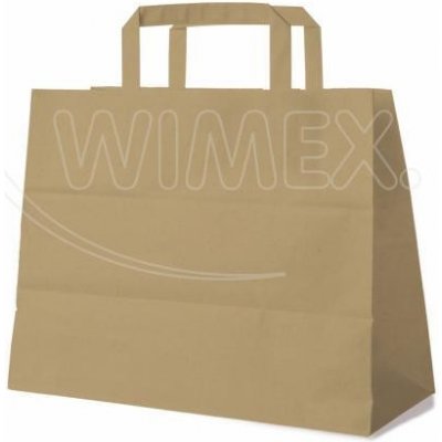 Wimex Papierová taška hnedá 32x16x27 cm (250 ks)