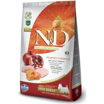 N&D Grain Free Pumpkin DOG Adult Mini Chicken & Pomegranate 7 kg