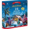 EUROGRAPHICS Puzzle Adventní kalendář: Narození Ježíška 24x50 dílků