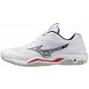 Mizuno WAVE STEALTH 6(U) X1GA243059 White / Black / Fiery Red, UK 10, EU 44,5, US 11, 29 cm