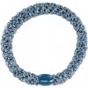 Gumička do vlasov Kknekki Dusty Blue Glitter