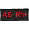 TXR Moto nášivka s krevní skupinou AB Rh+