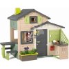 Domček Priateľov s kvetináčom v prírodných farbách Friends House Evo Playhouse Life Smoby rozšíriteľný