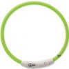 Obojok DOG FANTASY svietiaci USB zelený 65 cm 1ks