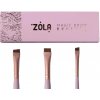 ZOLA set 3 štetcov - svetlo ružová
