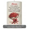 Palmová sviečky s textom podľa želania 3 Valec 13 cm / 7 cm 480g