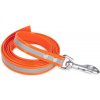 Firedog BioThane Vodítko Reflect 19 mm 1 m bez rúčky oranžové